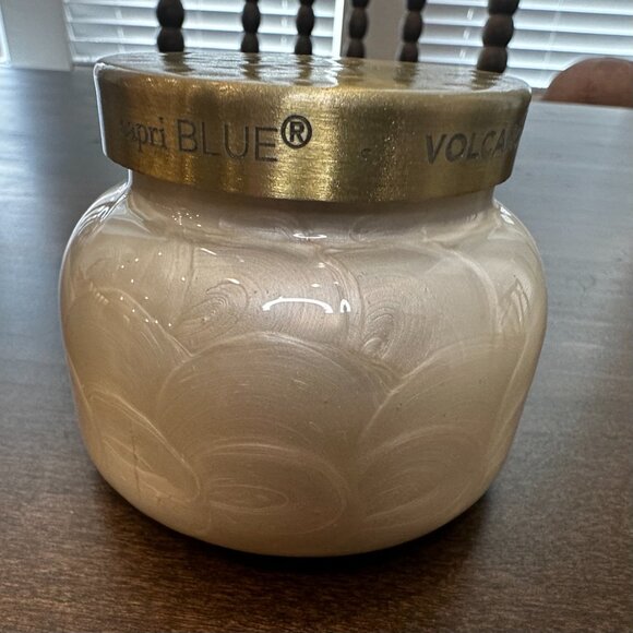 EMPTY CANDLE JAR - Anthropologie Capri Blue Volcano Capiz Jar (Ivory) Candle​ - Picture 3 of 4